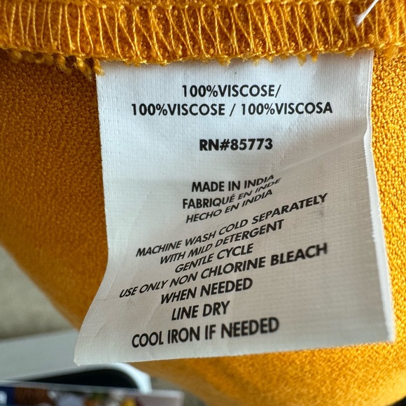 O’NEIL Women’s Yellow Floral Print Sleeveless Minidress XL NWT - Picture 15 of 15